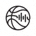 球探篮球比分官方LOGO，绿色篮球图标